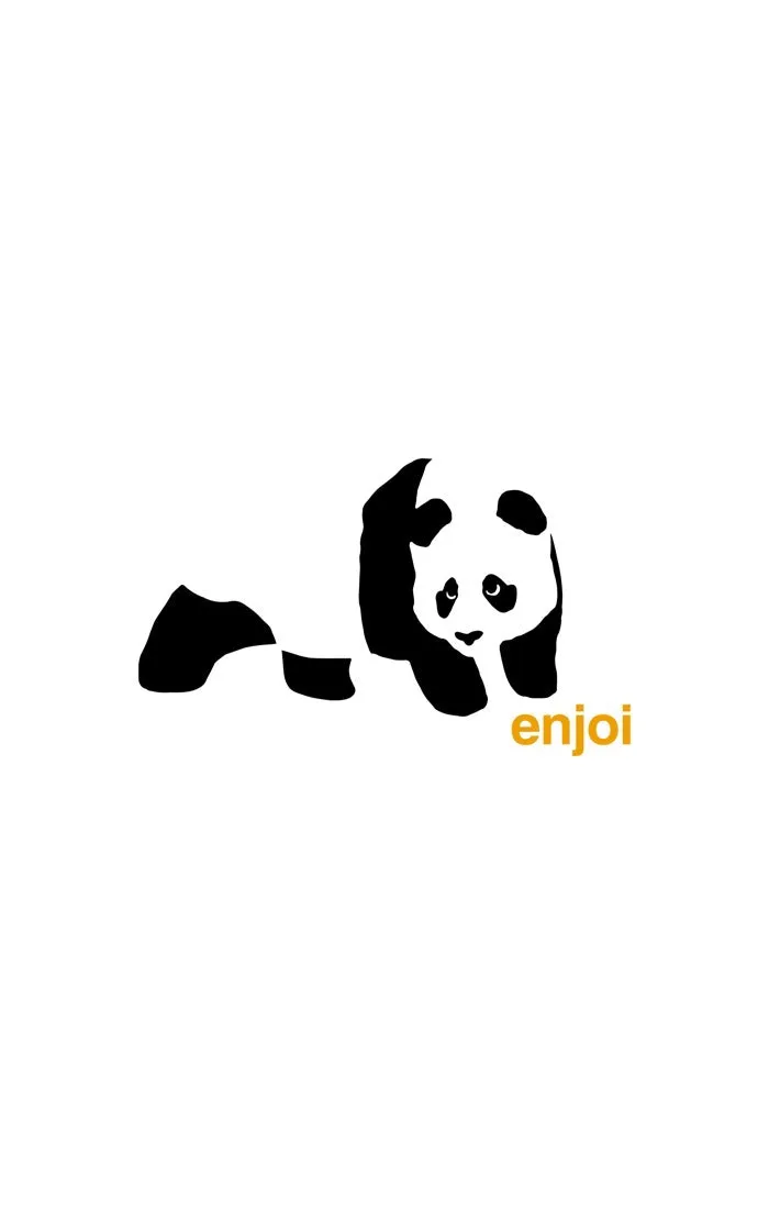 Enjoi Panda Logo Skateboard Sticker