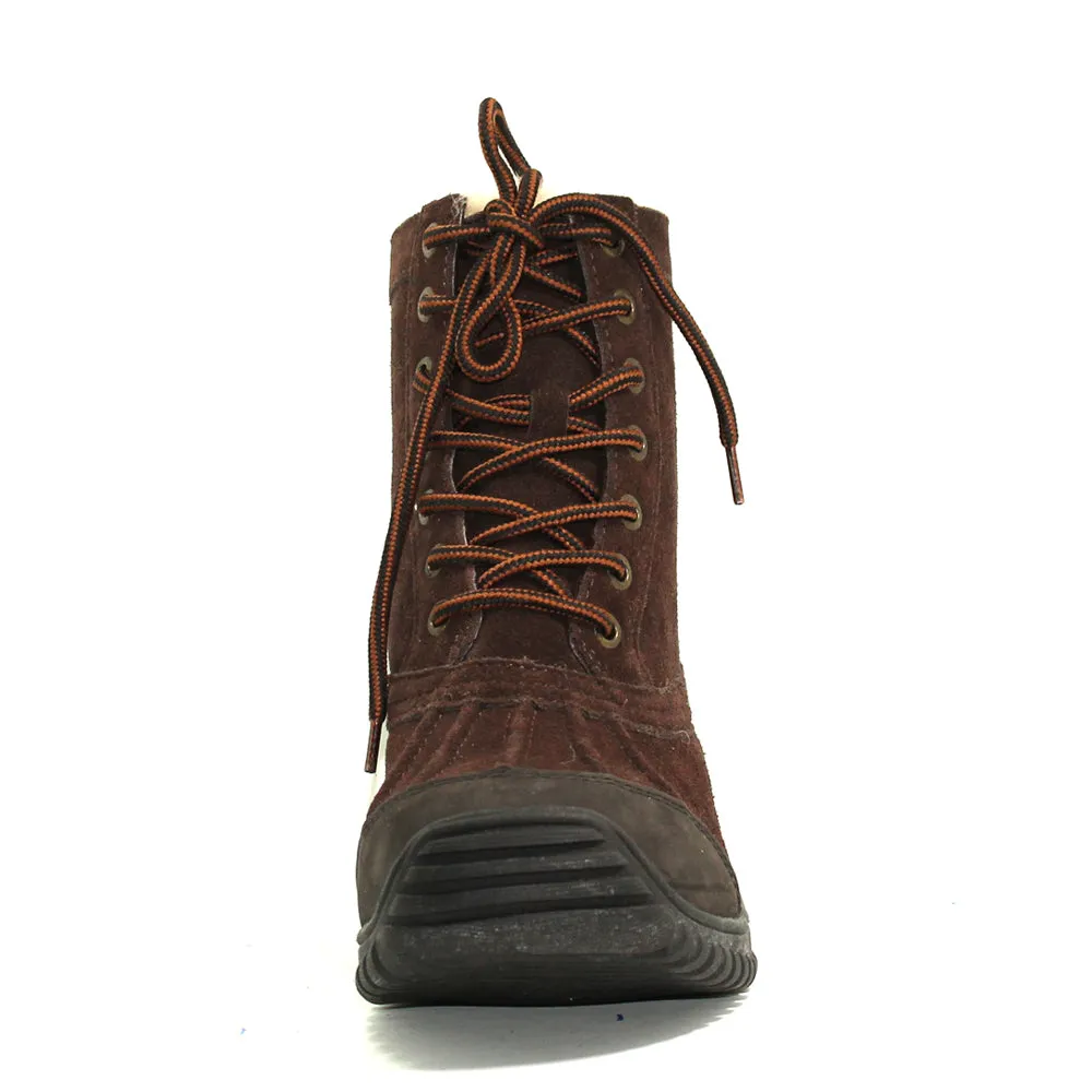 Finest Leather Sheepskin Boot - Chocolate