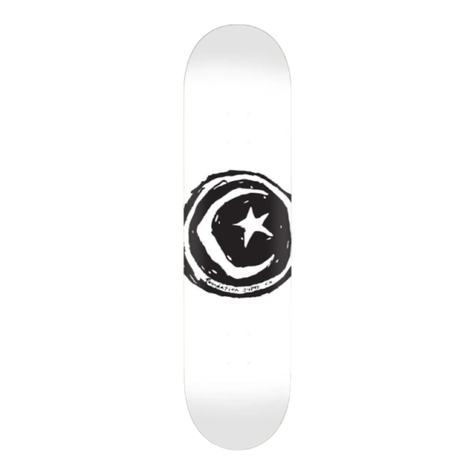 Foundation Star & Moon Deck White 8.25”