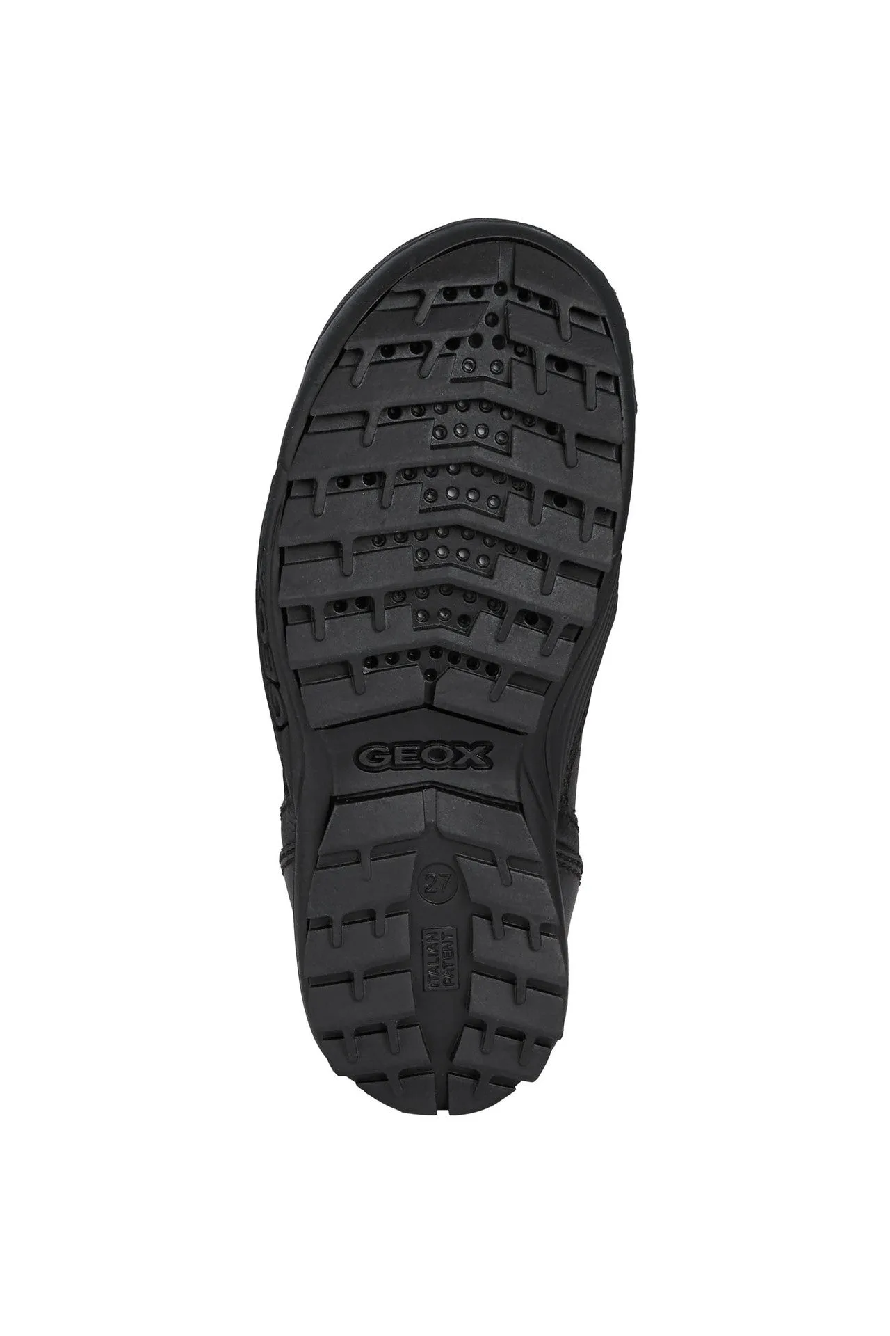 Geox Savage B Boys Black School Shoe