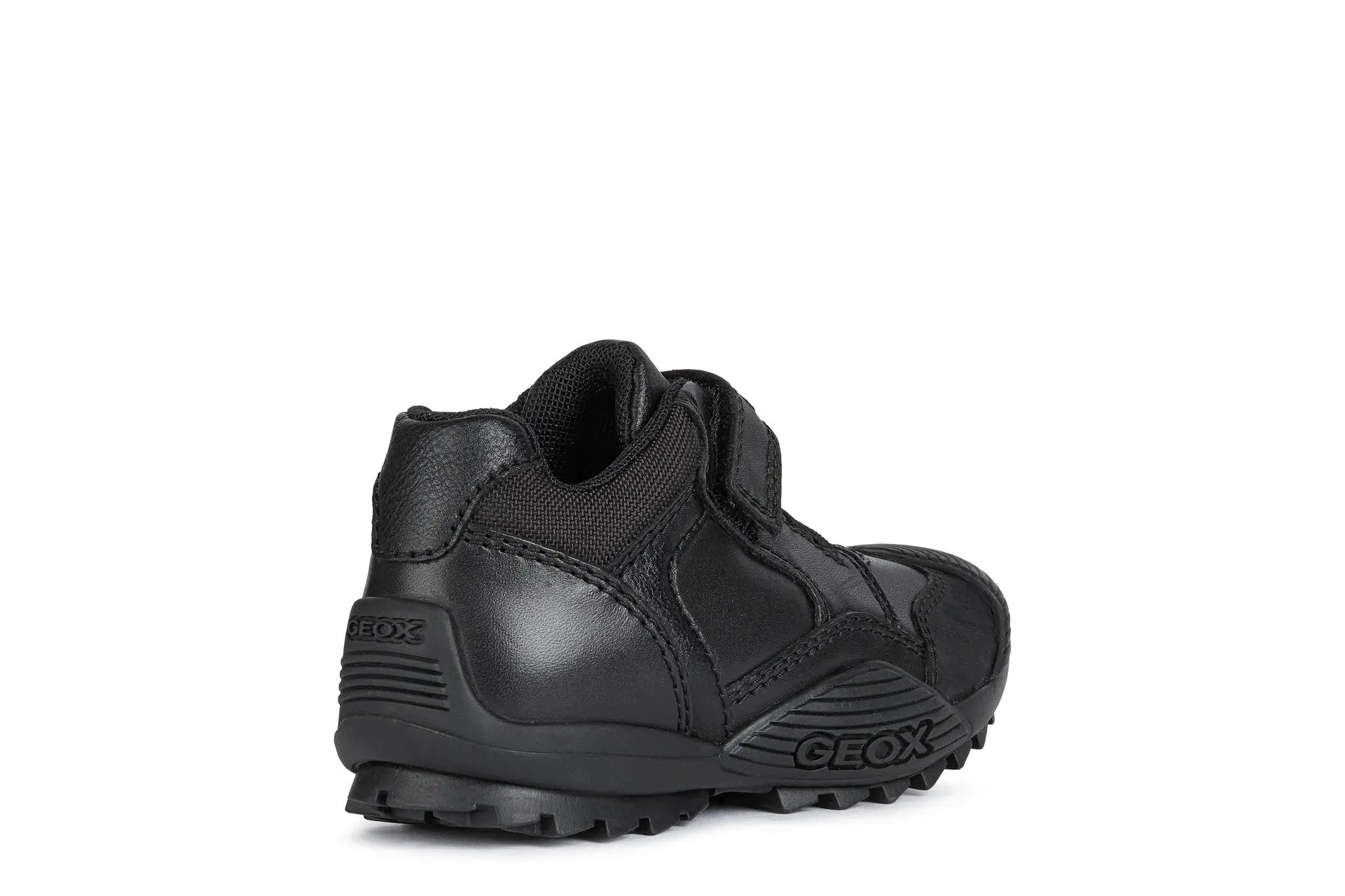 Geox Savage B Boys Black School Shoe