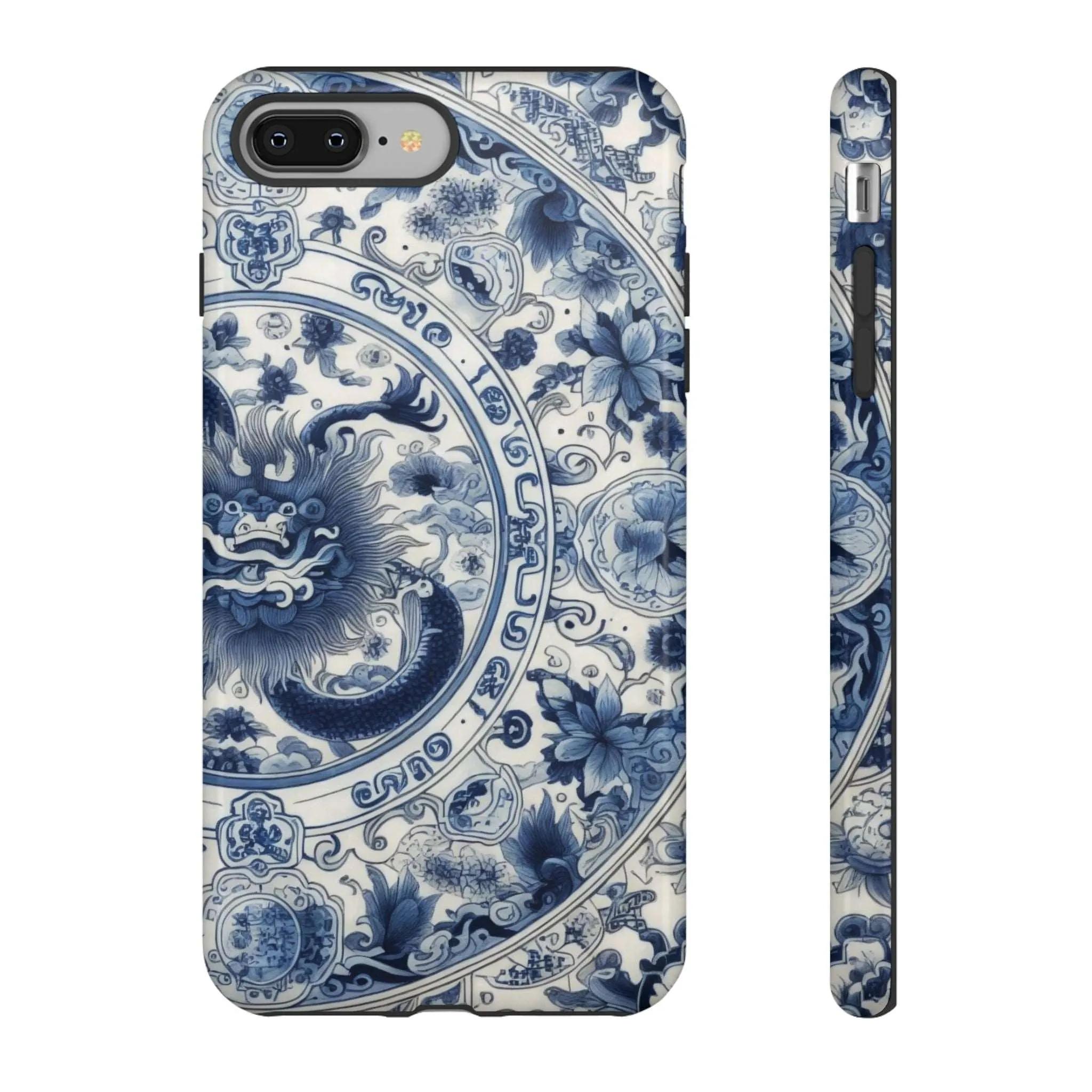 Get Ready to Take Your Cell Phone to the Next Level of Kitsch with this Blue and White Porcelain Look Dragon Case