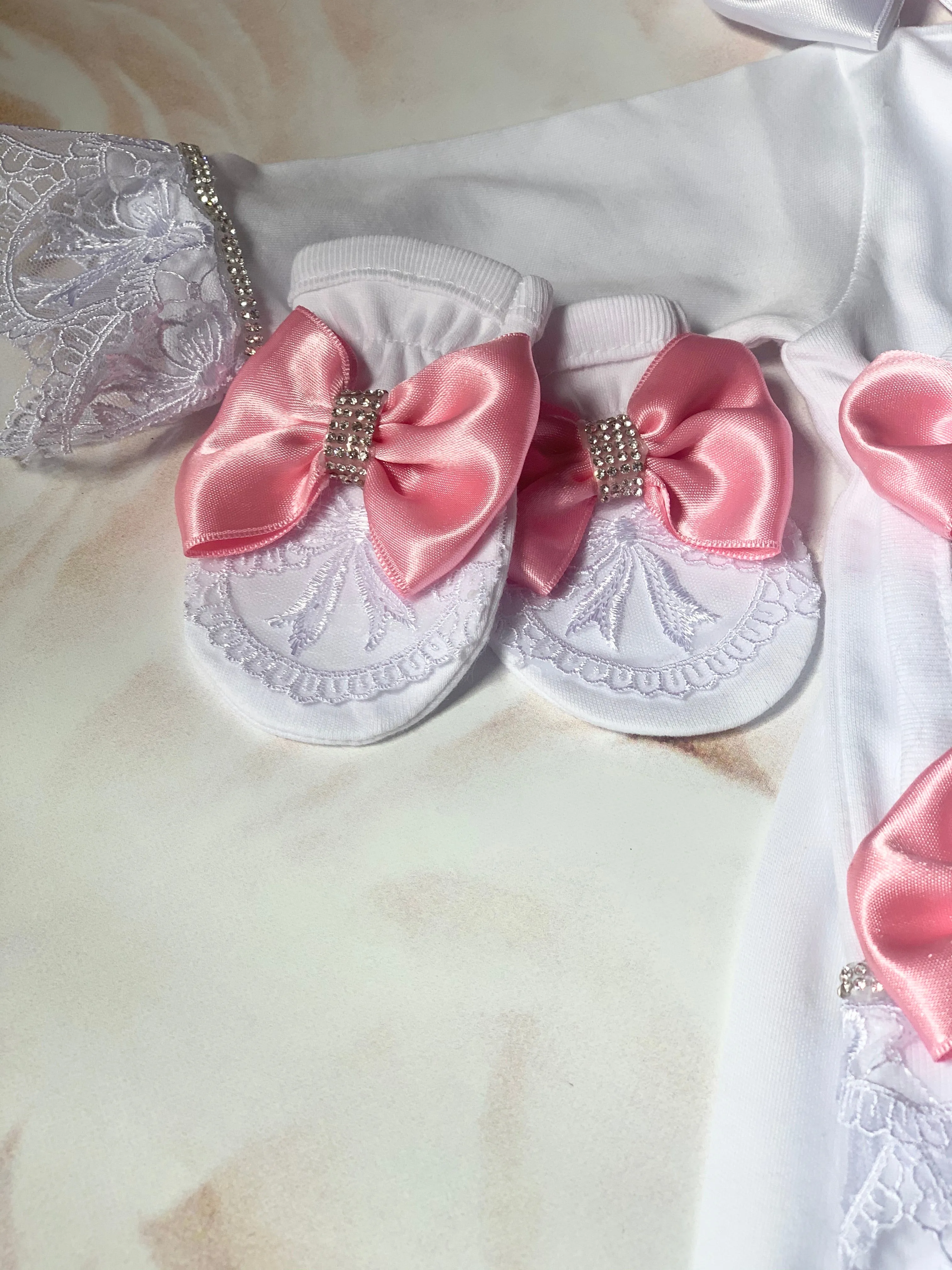 Giavanna Pink Bow Set