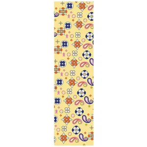 Grizzly 9" x 33" When In Rome Yellow Perforated Skateboard Grip Tape