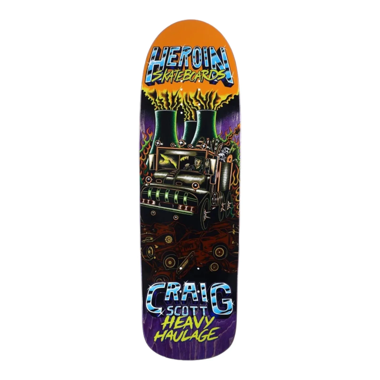 HEROIN QUESTIONS HEAVY HAULAGE 9.5” SKATEBOARD DECK