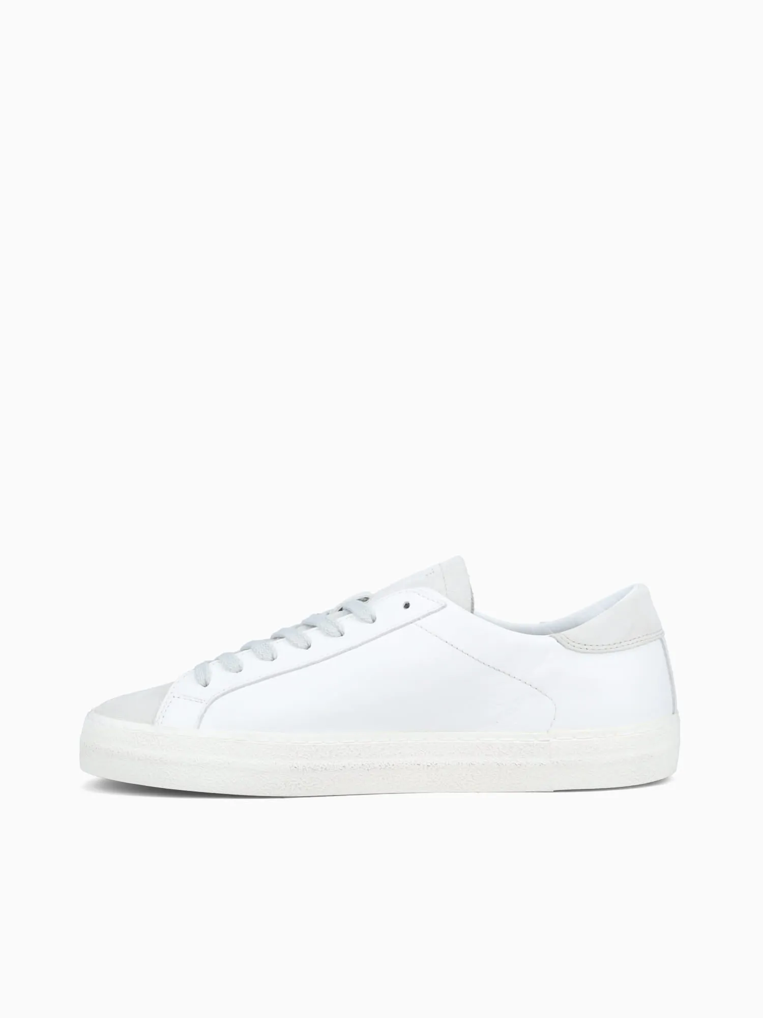 Hill Low White Leather