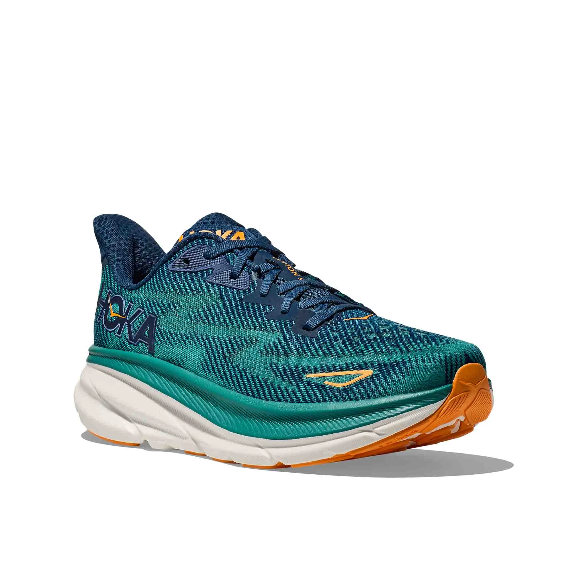 HOKA | Men's Clifton 9 Running Shoes - Midnight/Oceanic