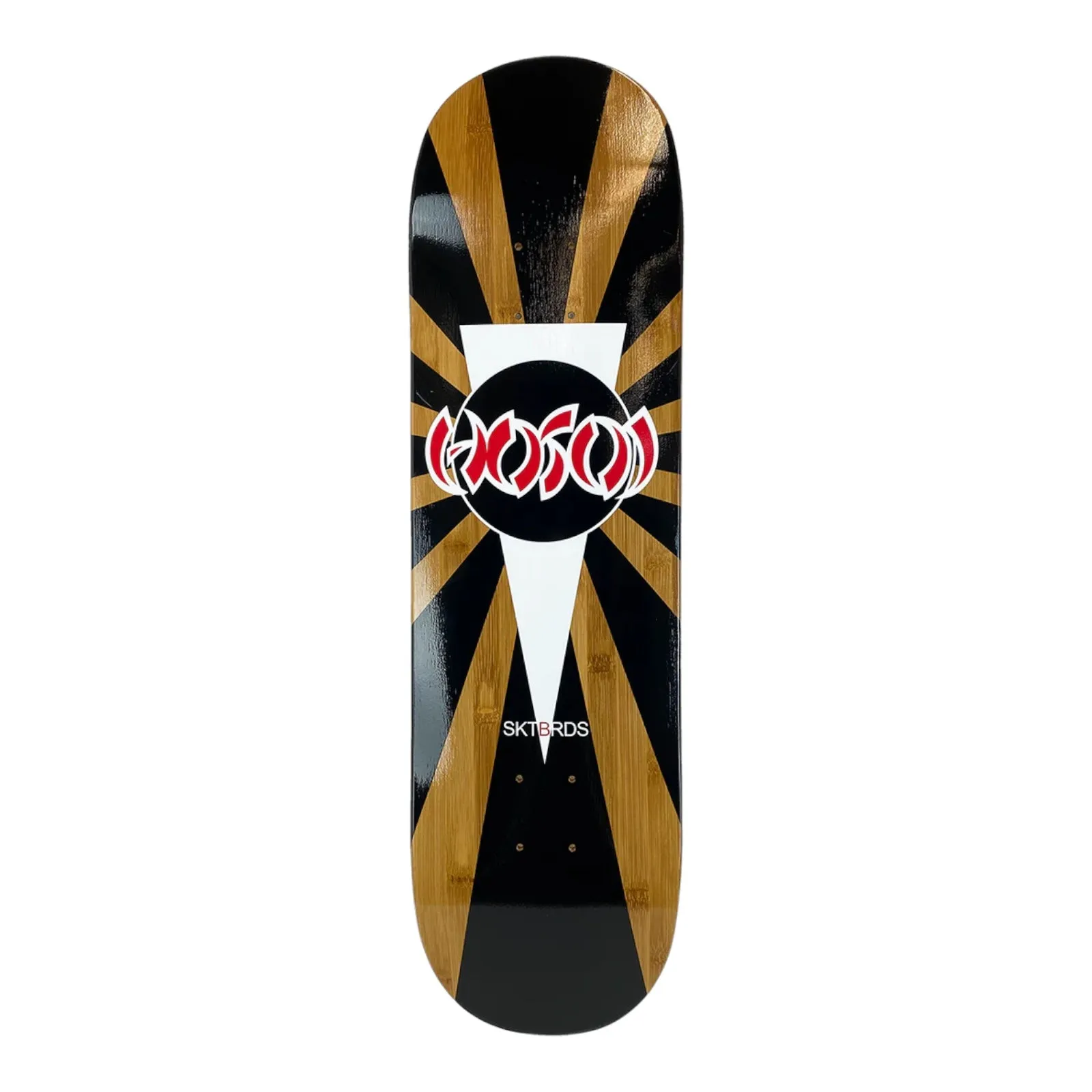 Hosoi Rising Sun Bamboo Skateboard deck-Popsicle shape 8.5”