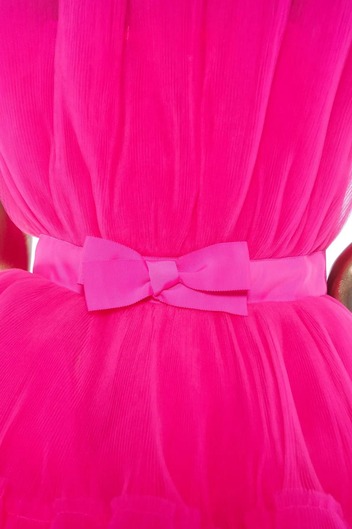 Hot Pink A-line Short Puffy Tulle Party Dress Cocktail Dresses