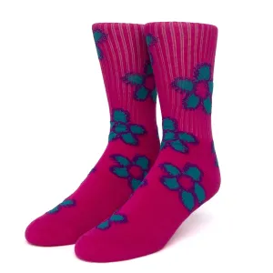 HUF Pushing Daisies Sock (Pink)