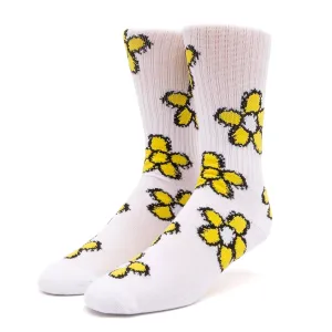 HUF Pushing Daisies Sock (White)