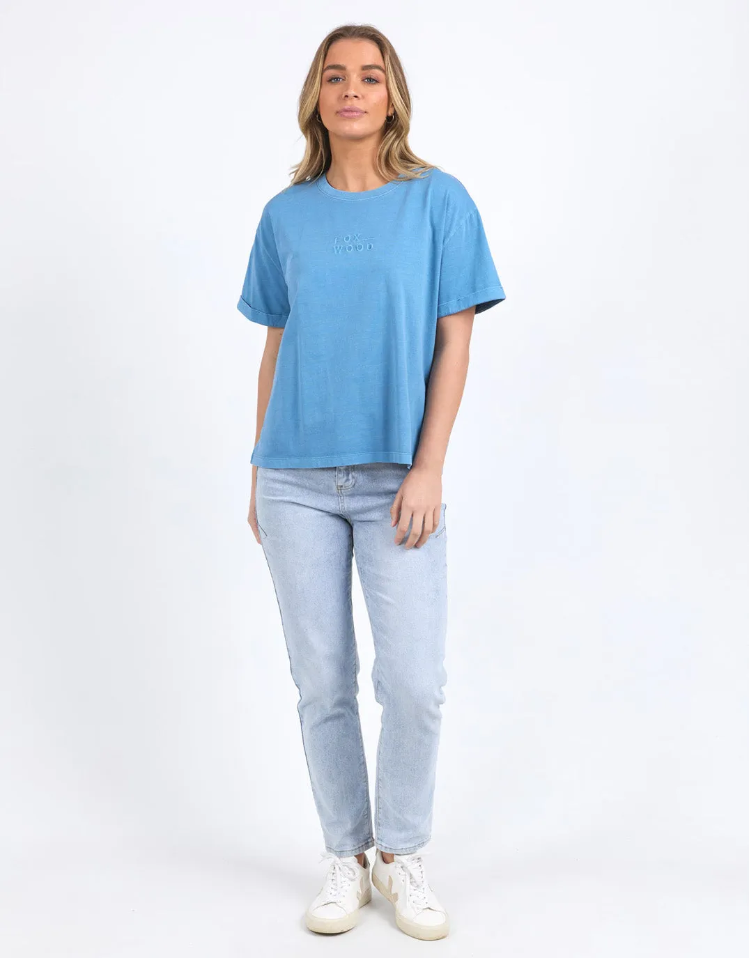 Huntleigh Oversized Tee - Azure Blue