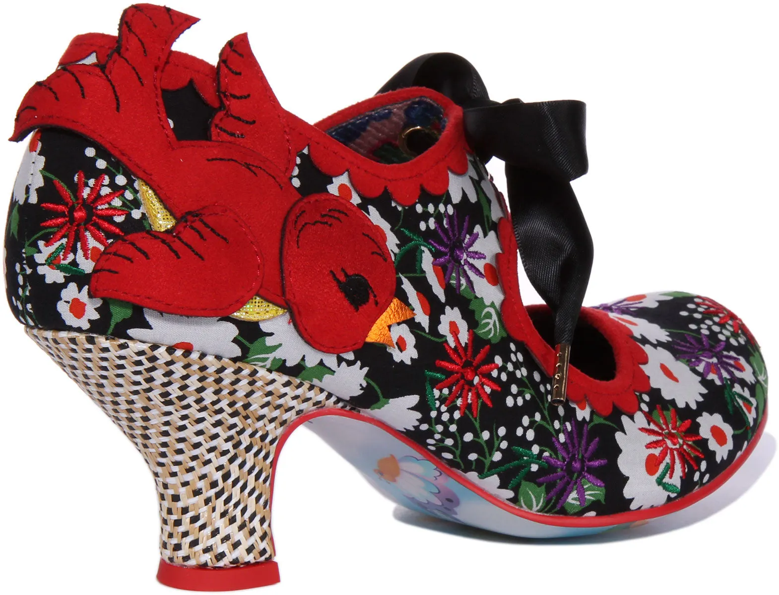 Irregular Choice Swoop Me Up In Black Red For Women