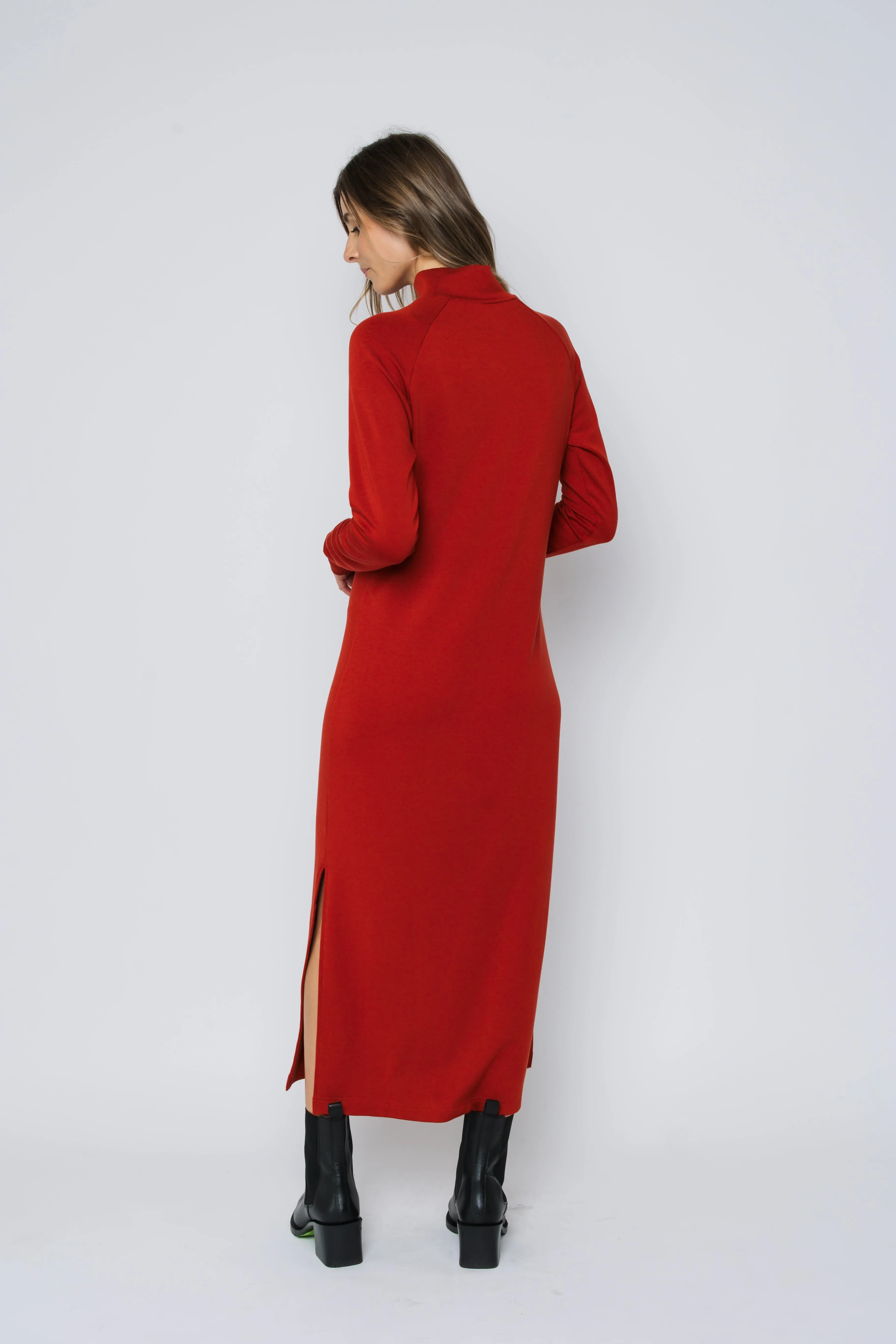 Ivy-Luxe Fleece Maxi Dress