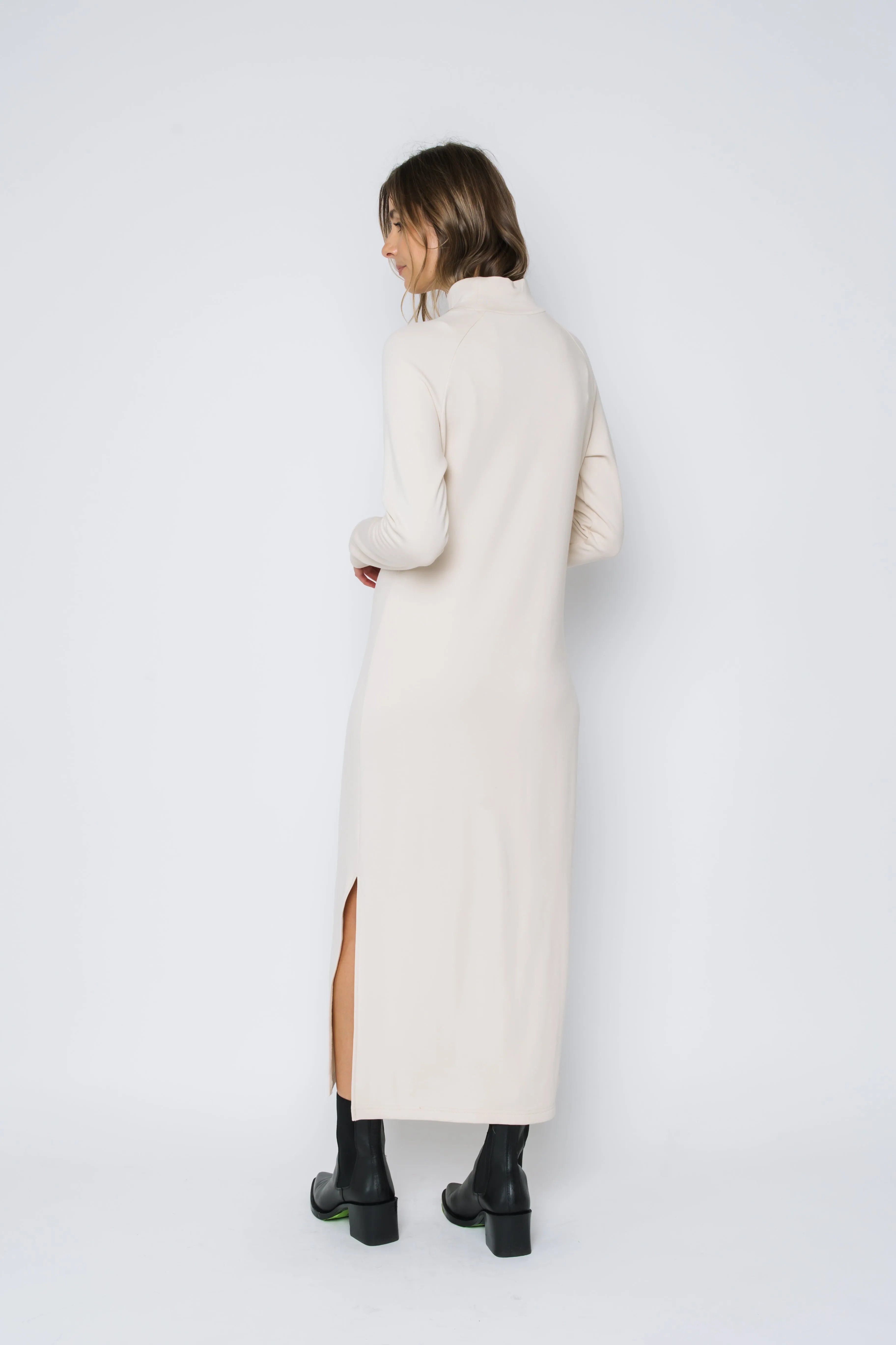 Ivy-Luxe Fleece Maxi Dress