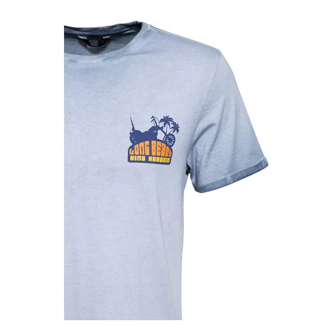 King Kerosin Long Beach T-Shirt Smoke Blue