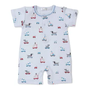 Kissy Kissy Print Playsuit Skateboarding Pups