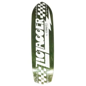 Krooked 8.62" Zig Zagger Green Stained Skateboard Deck