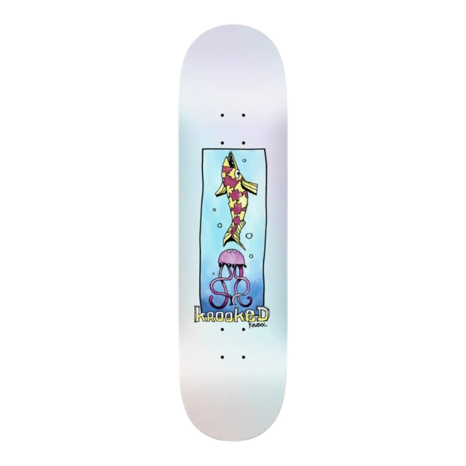 KROOKED KNOX OCEAN ANIMALS 8.5" SKATEBOARD DECK