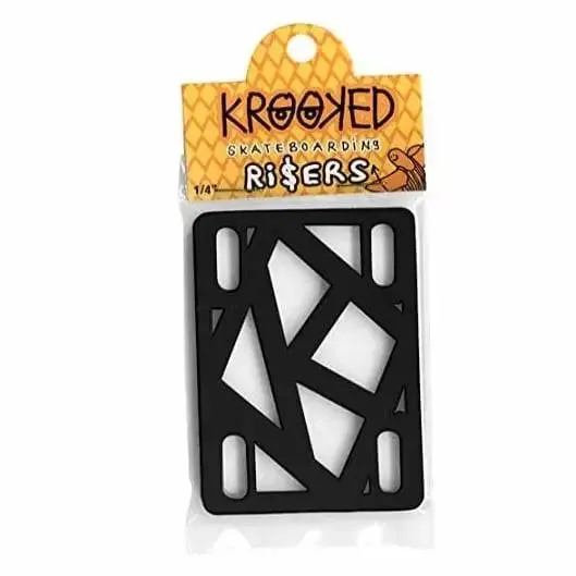 Krooked Skateboards 1/4" Riser Pads Black