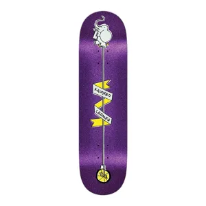 Krooked Skateboards Brad Cromer Unicycle Purple Skateboard Deck 8.38"