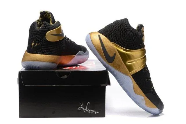 Kyrie 2 Black Gold Men's Basketball Sneakers