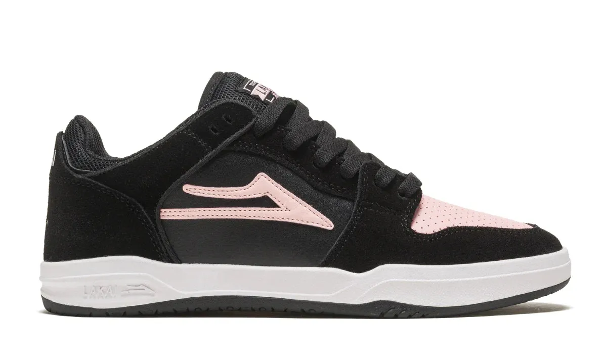 Lakai Shoes Telford Low - Black/Pink Suede