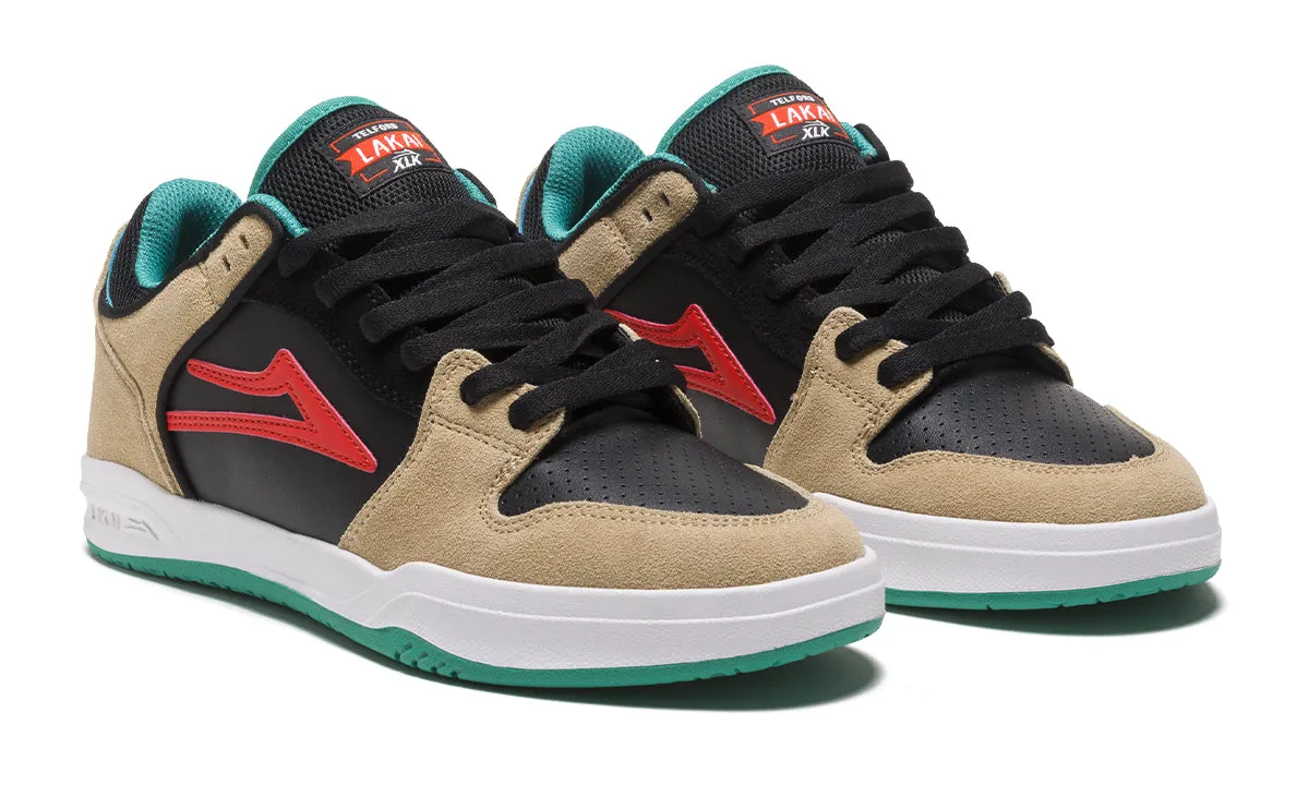 LAKAI TELFORD LOW TAN/BLACK SUEDE