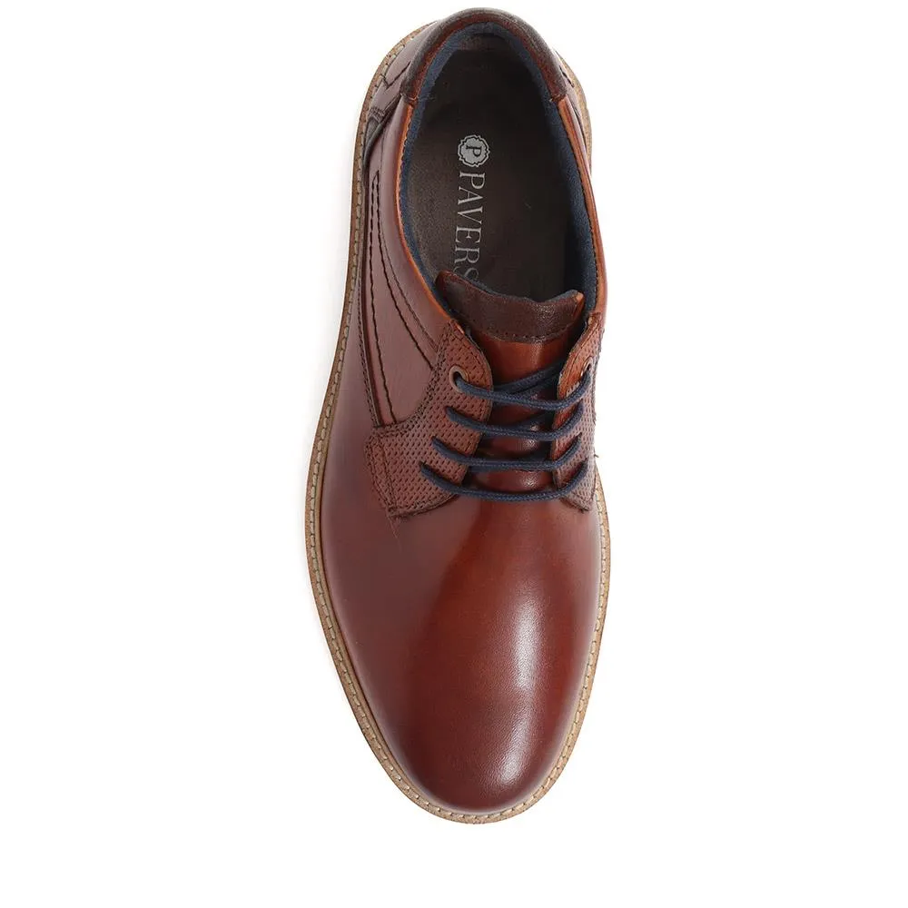 Leather Lace-Up Shoes - PARK38003 / 324 386