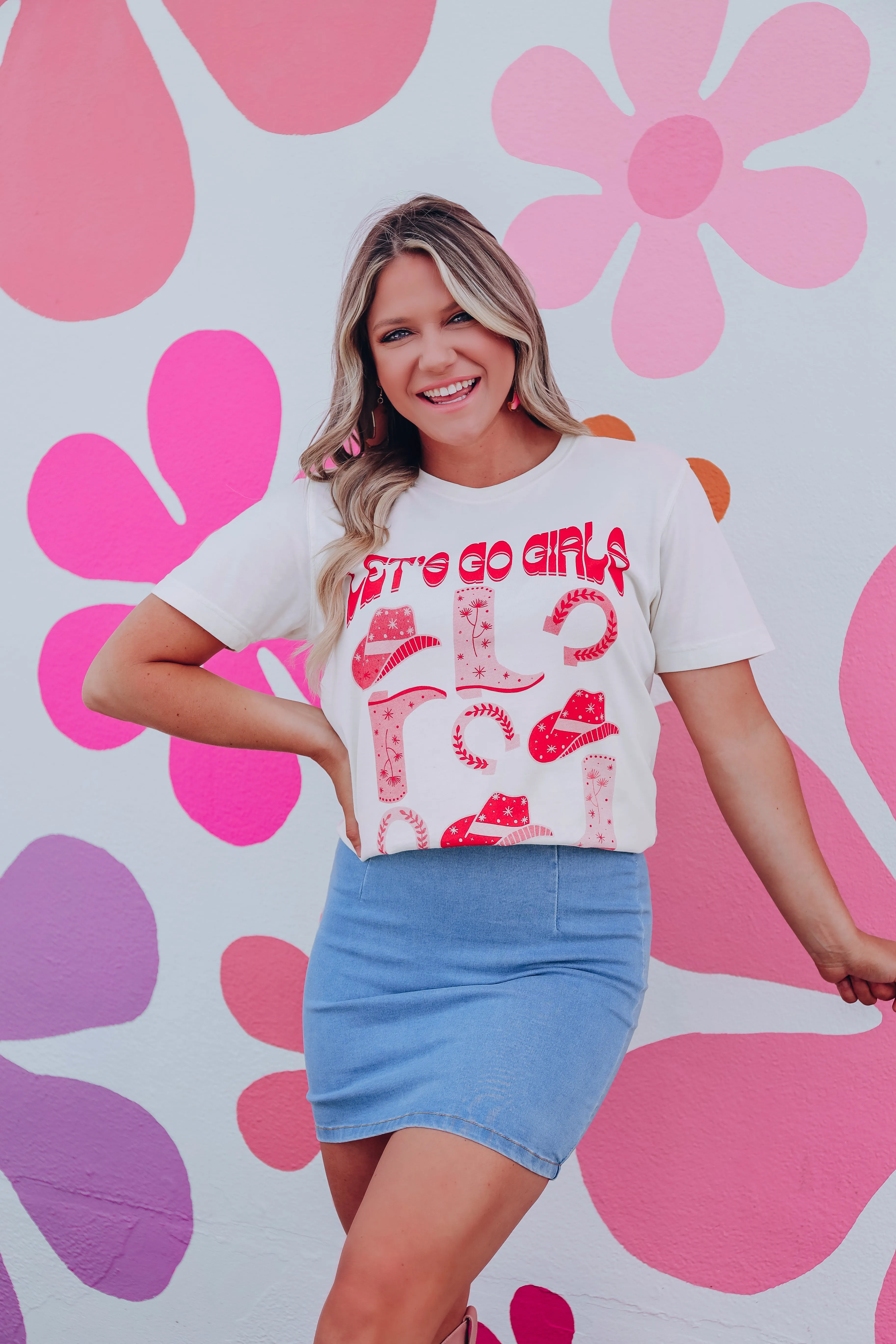 Let's Go Girls Cowboy Graphic Tee