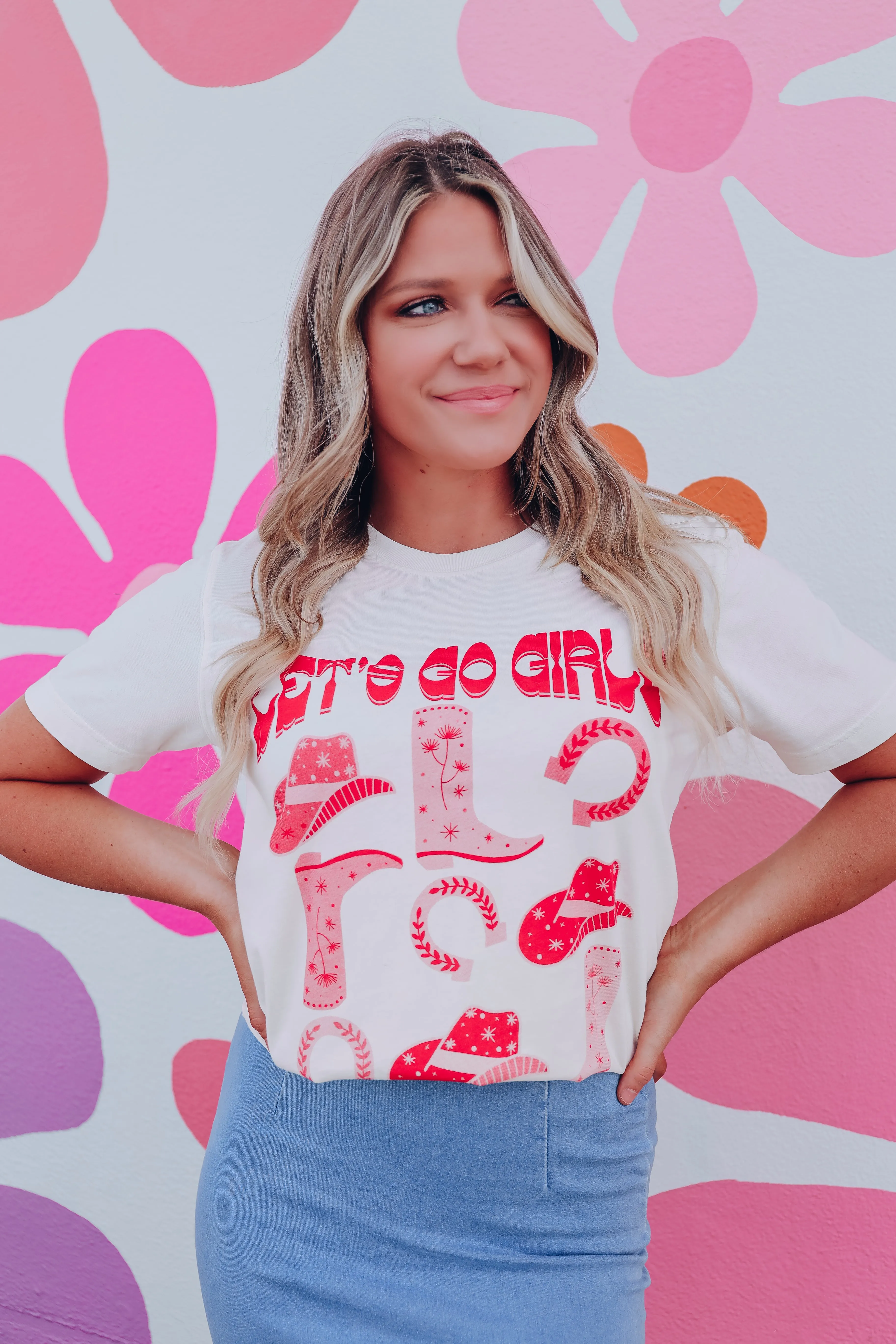 Let's Go Girls Cowboy Graphic Tee