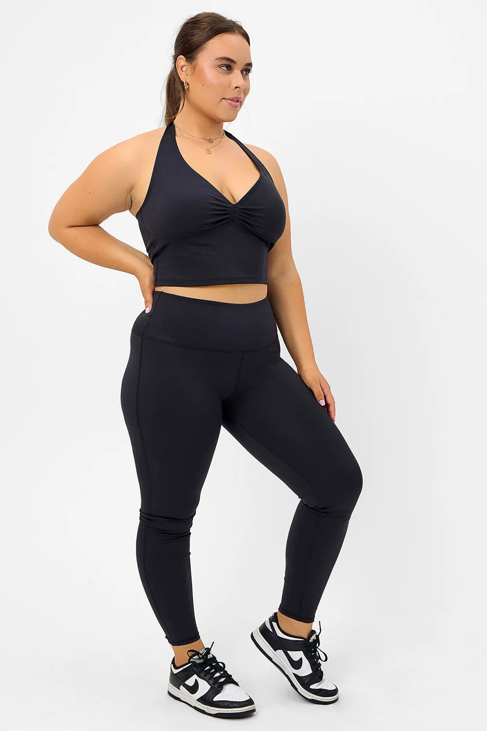 Lively Halter Sports Bra- Black