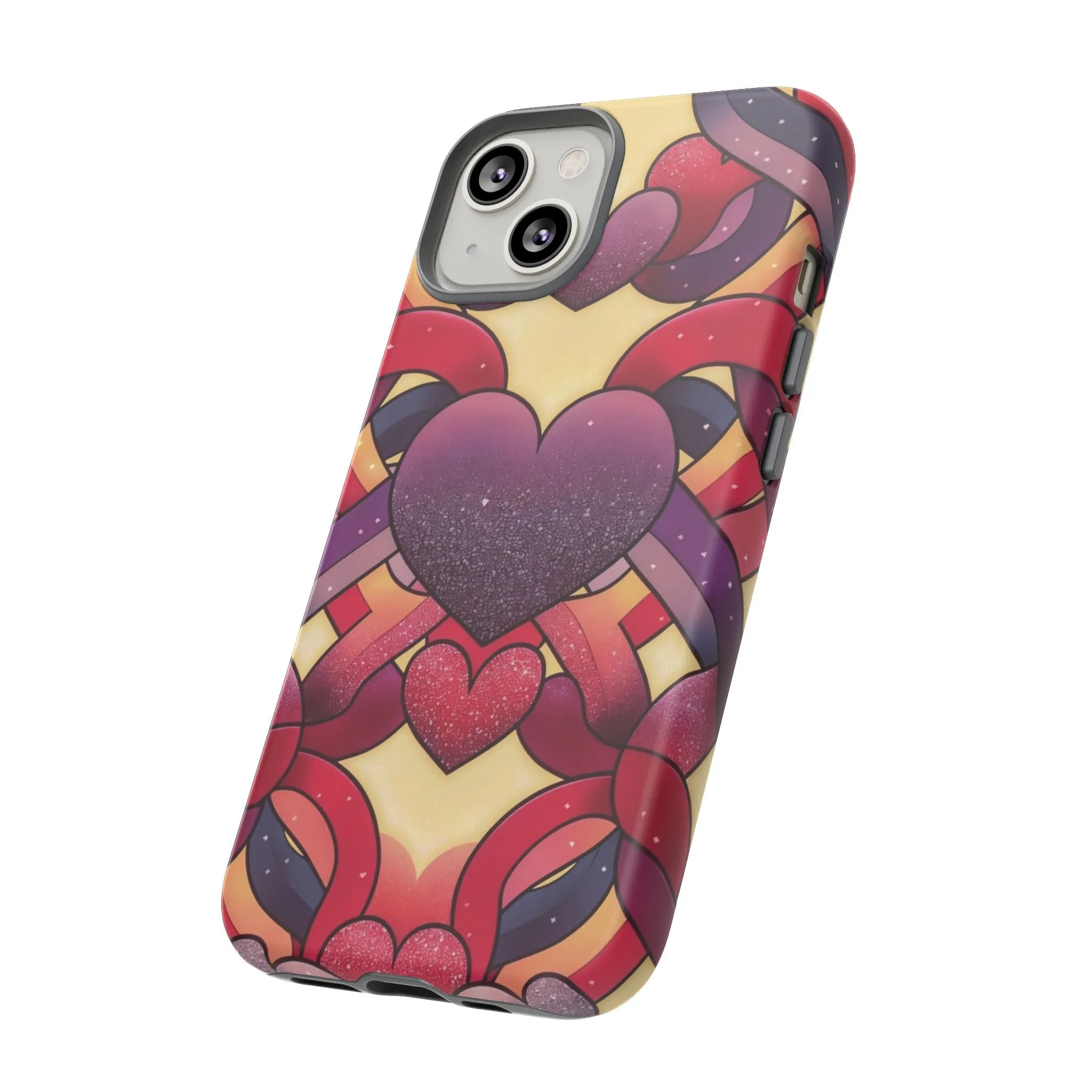 Love at First Sight: Fall Head Over Heels for These Eye-Catching Heart and Ribbon Cell Phone Case