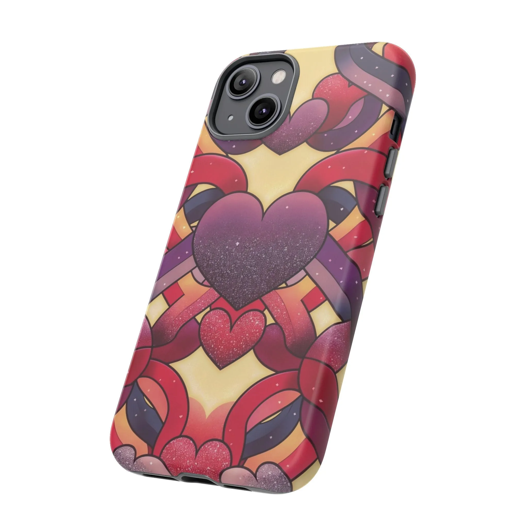 Love at First Sight: Fall Head Over Heels for These Eye-Catching Heart and Ribbon Cell Phone Case