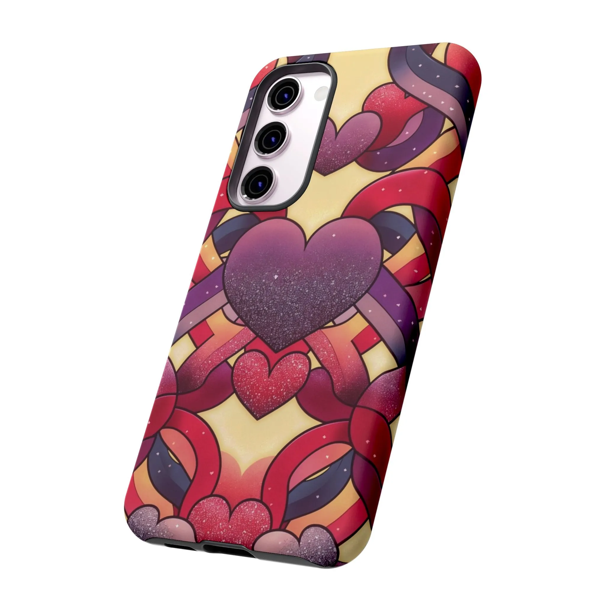 Love at First Sight: Fall Head Over Heels for These Eye-Catching Heart and Ribbon Cell Phone Case