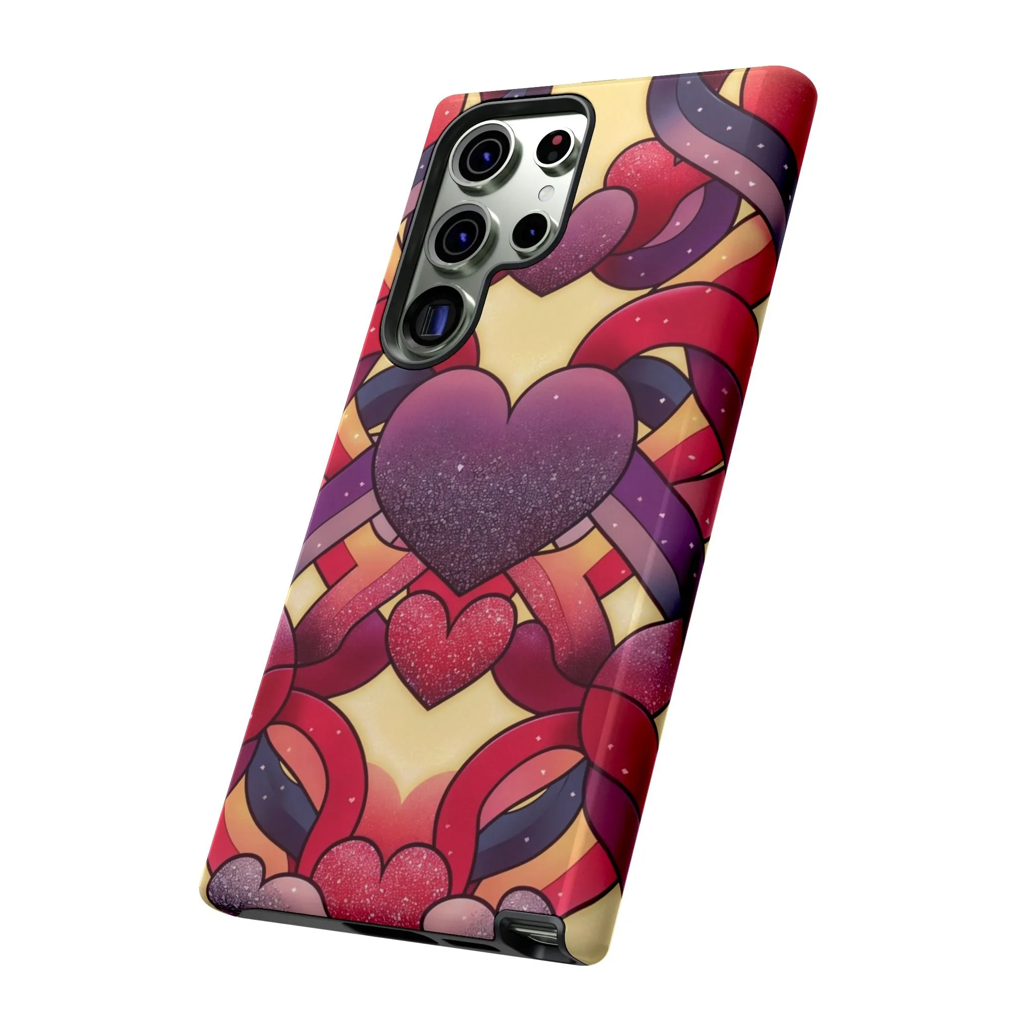 Love at First Sight: Fall Head Over Heels for These Eye-Catching Heart and Ribbon Cell Phone Case