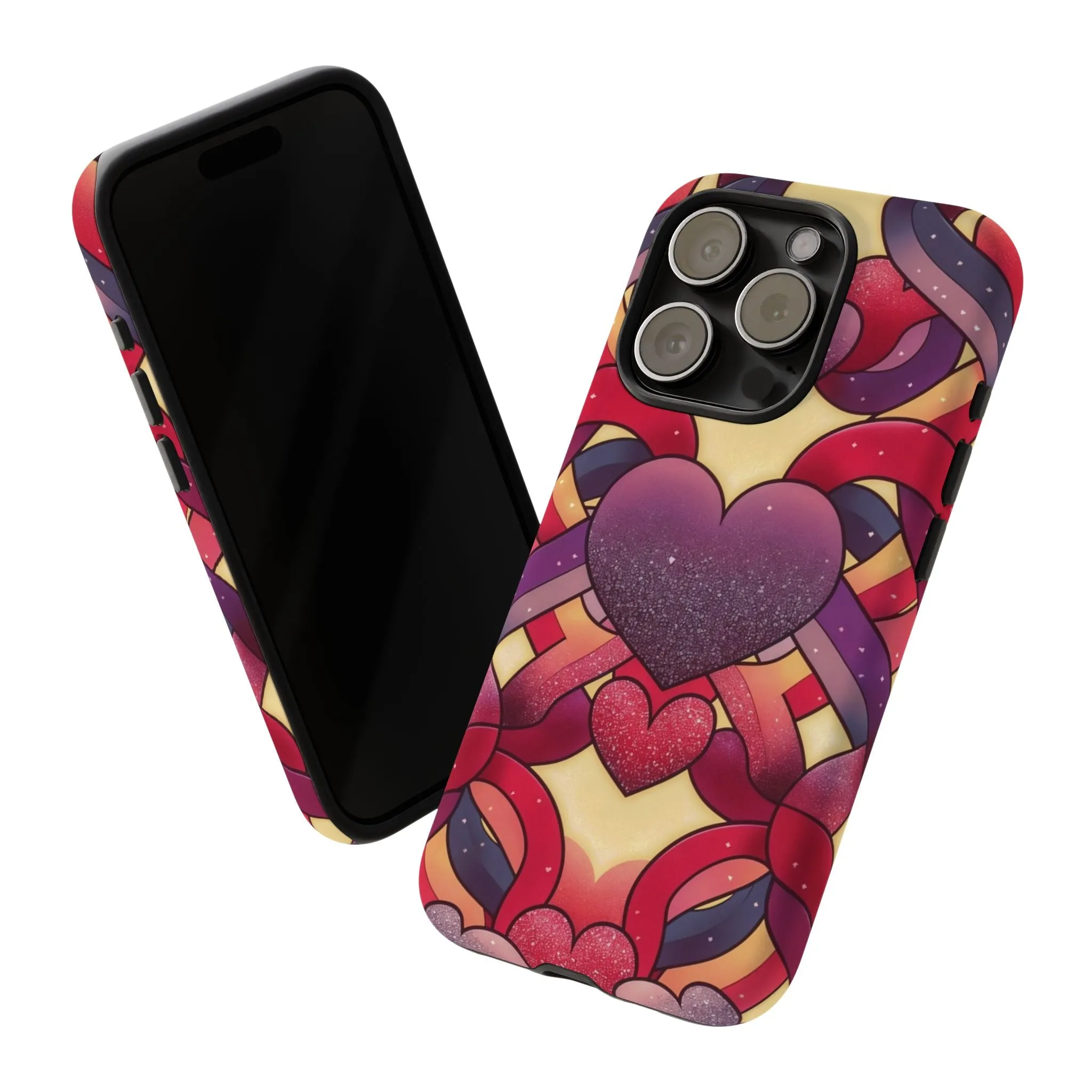 Love at First Sight: Fall Head Over Heels for These Eye-Catching Heart and Ribbon Cell Phone Case