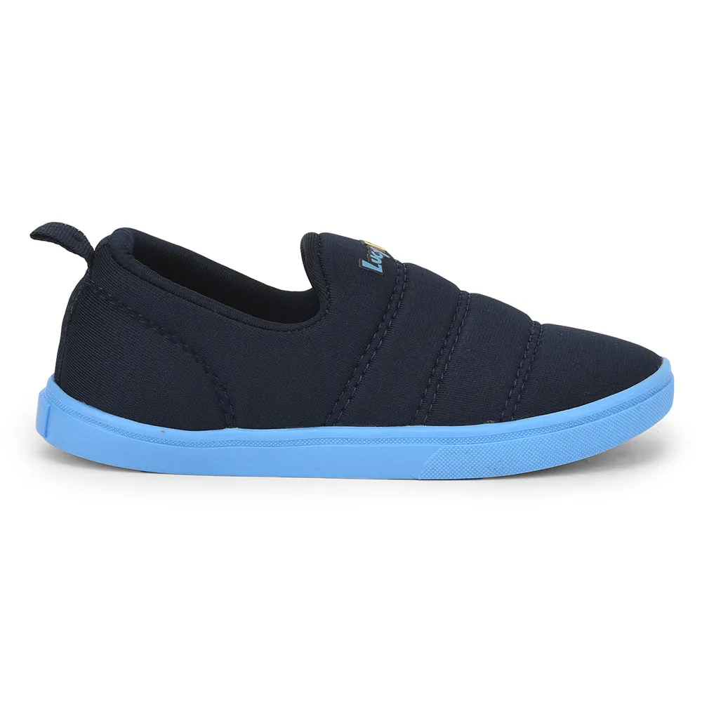 Lucy & Luke (Blue) Sports Non Lacing Shoes For Kids MINT-9 By Liberty