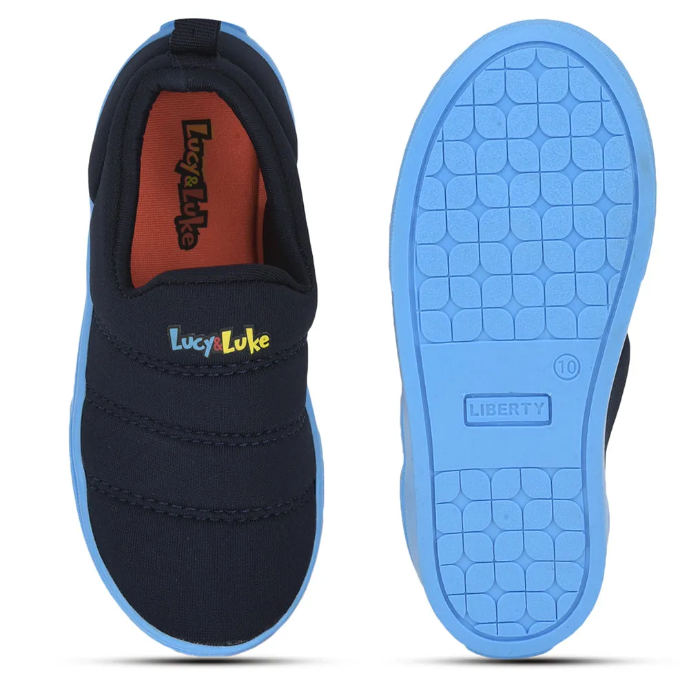 Lucy & Luke (Blue) Sports Non Lacing Shoes For Kids MINT-9 By Liberty