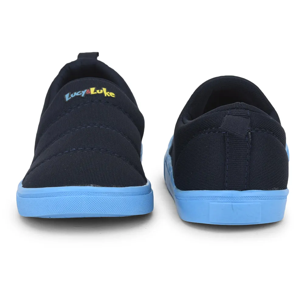 Lucy & Luke (Blue) Sports Non Lacing Shoes For Kids MINT-9 By Liberty