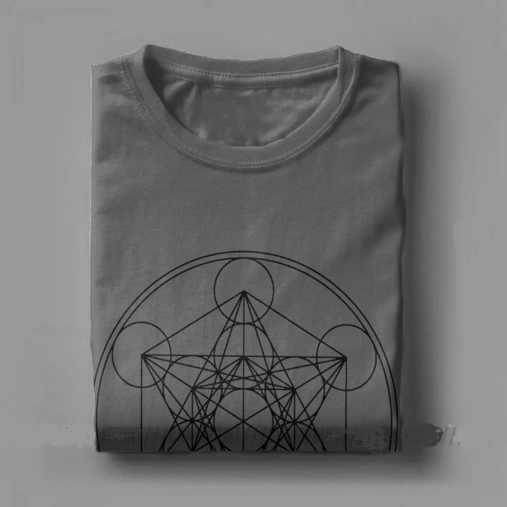 Men's Metatron Cube Print Short-Sleeve T-Shirt