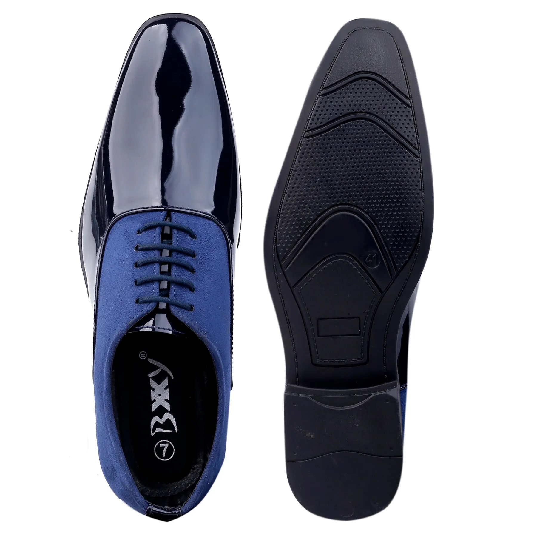 Men's Vegan Leather Lace-up Wedding Wear Shoes