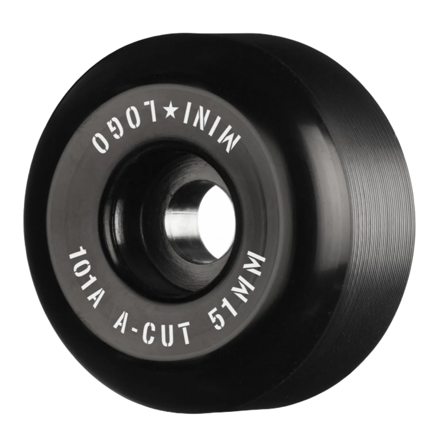 MINI LOGO SKATEBOARD WHEELS A-CUT "2" 51MM 101A BLACK 4PK