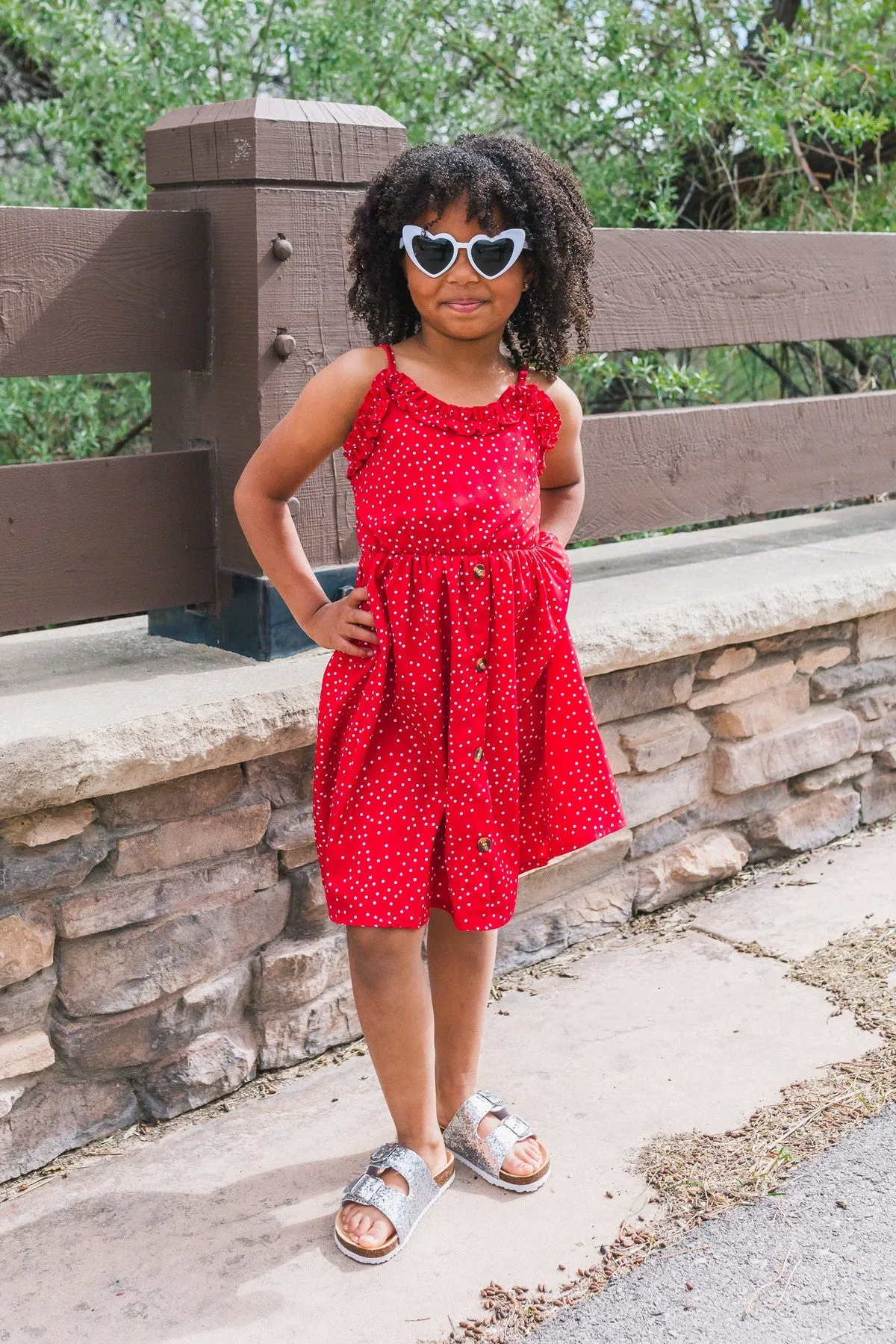 Mom & Me - Red Polka Dot Dress