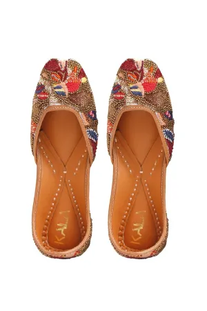 Multicolour Soulful Grace Embroidered Jutti