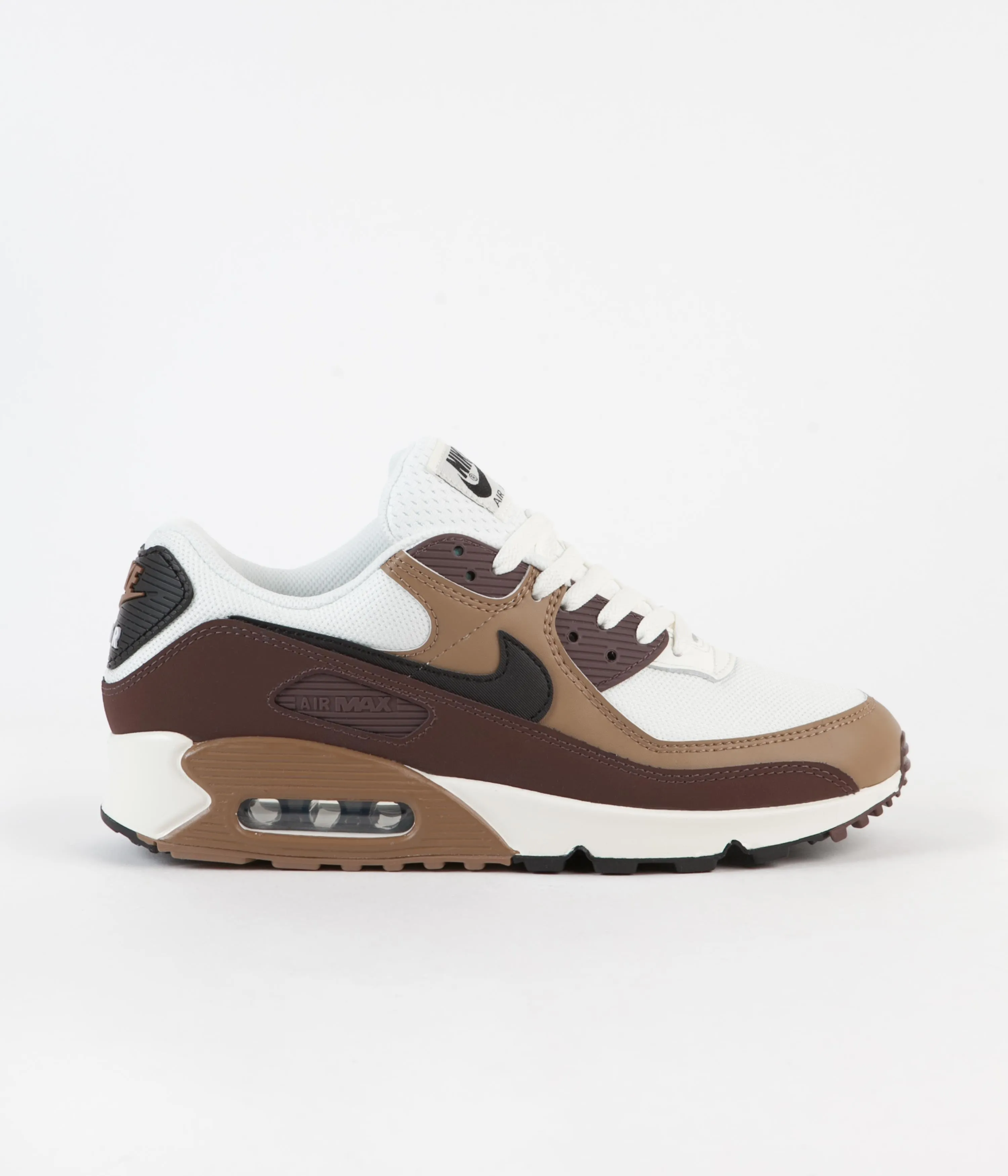 Nike Air Max 90 Shoes - Dark Driftwood / Black - Sail - Light Chocolate