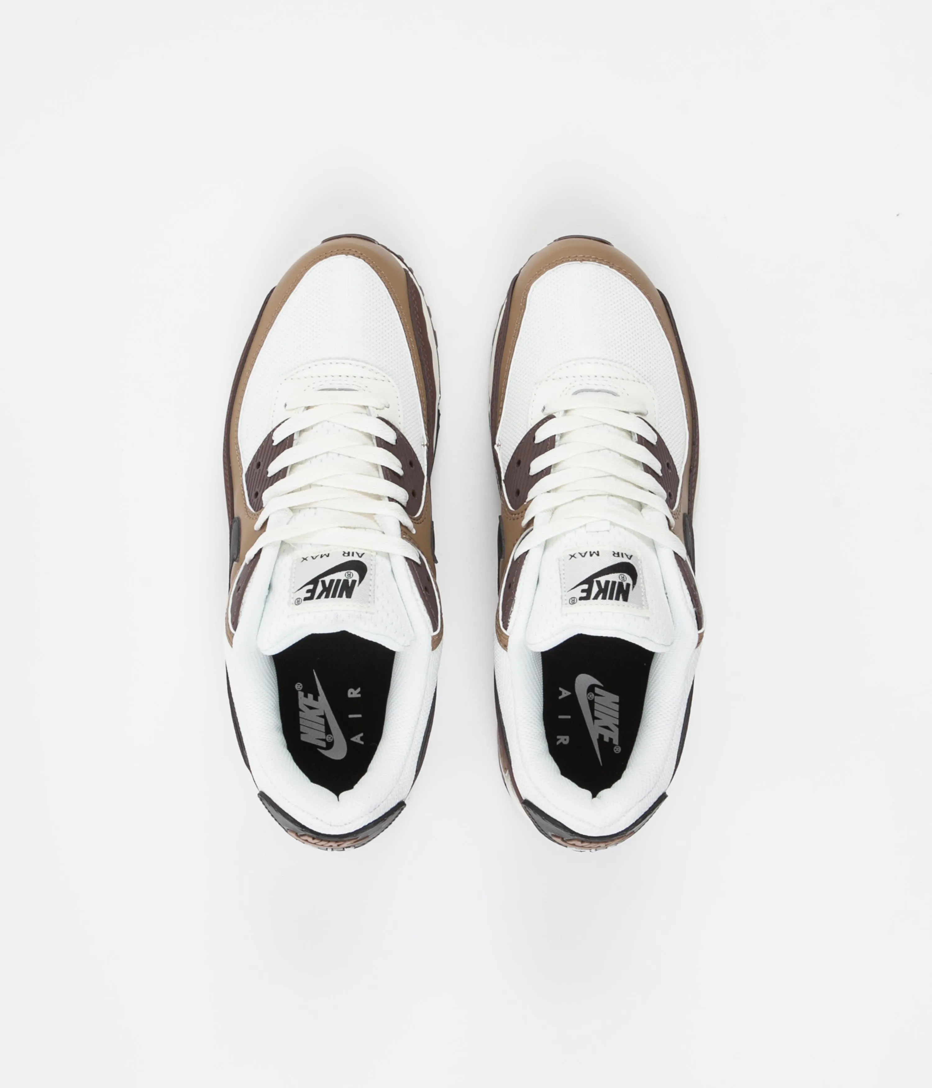 Nike Air Max 90 Shoes - Dark Driftwood / Black - Sail - Light Chocolate