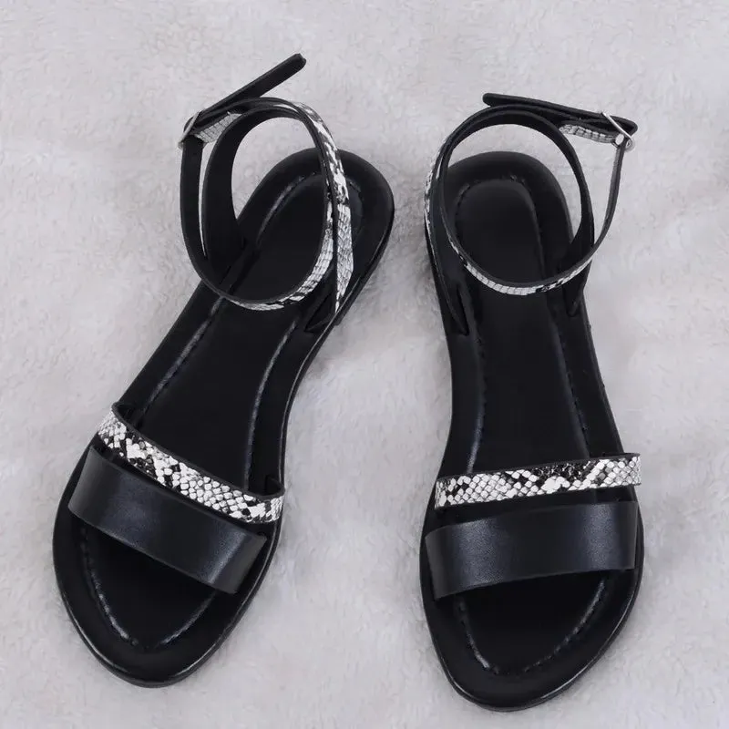 OCW Summer Women Comfortable Retro Buckle Strap Sandals