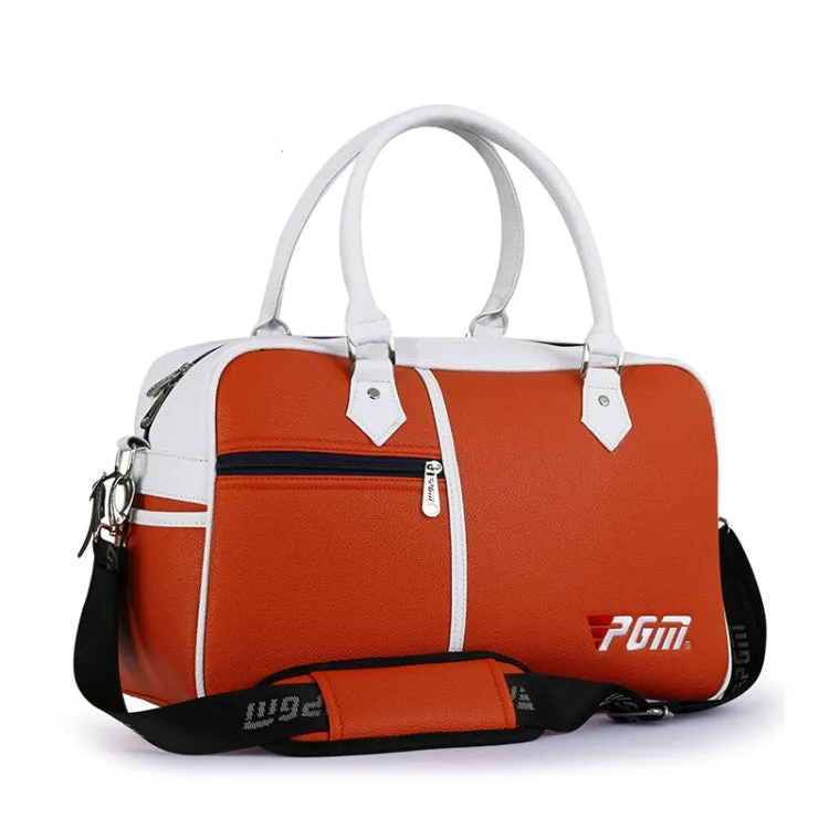 PGM Golf Ultra Light Portable PU Ball Bag Large Capacity Clothes Bag(Orange)