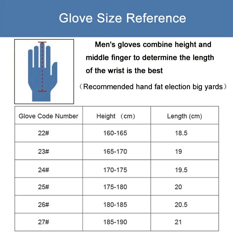 PGM Right Hand Sheepskin Anti-slip Particle Golf Men Gloves, Size: 25#